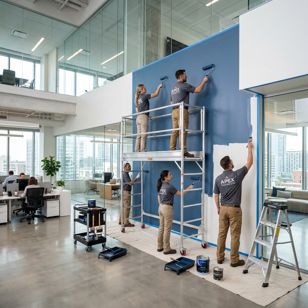 Commercial Office Painting - Professional painting project in Oranmore