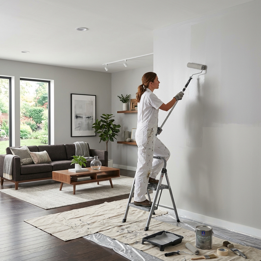 Residential Interior Painting - Professional painting project in Spiddal